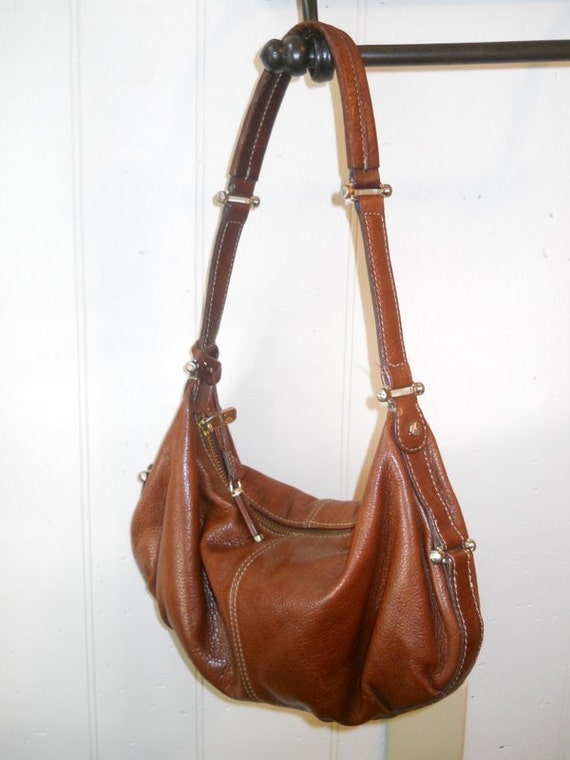 1976 Liz Claiborne Leather Purse Boho Shoulder Bag
