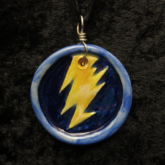 Items similar to Zeus Lightning Bolt Pendant on Etsy