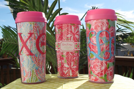 Personalized Coffee Mugs - Preppy Chic Chevron