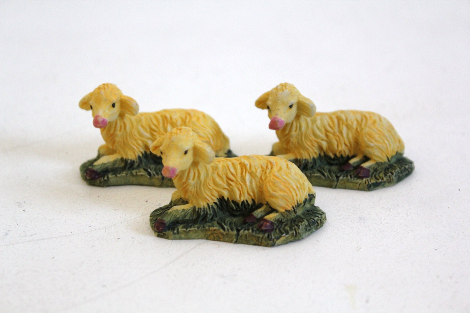 vintage lamb figurines