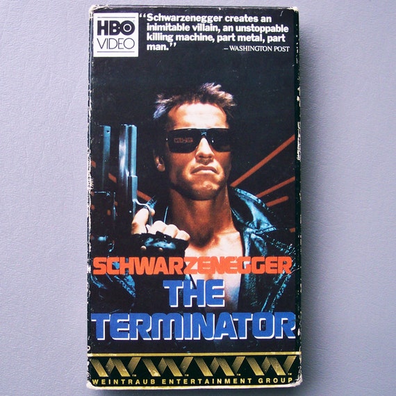 Vintage 1984 The Terminator VHS tape & Box by VintageSeller76