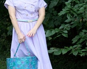 Vintage Purple Gingham Dress, size 8-10