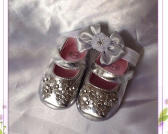 Popular items for silver ballet flats on Etsy