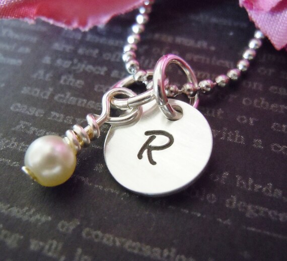 Necklace Bridesmaid Gifts Silver gift bridesmaid  Sterling  Personalized  Bridesmaids child