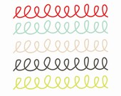 60% OFF SALE Scrapbook Supplies Digital Borders Digital Clip Art Doodle Borders Red, Blue, Gray Christmas Borders Il_170x135