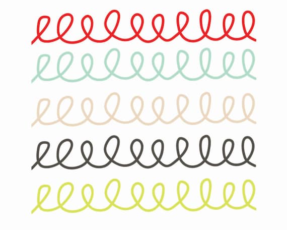 60% OFF SALE Scrapbook Supplies Digital Borders Digital Clip Art Doodle Borders Red, Blue, Gray Christmas Borders Il_570xn