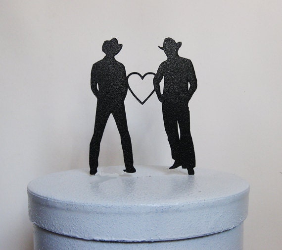  Wedding  Cake  Topper  same  sex wedding  gay wedding  by 