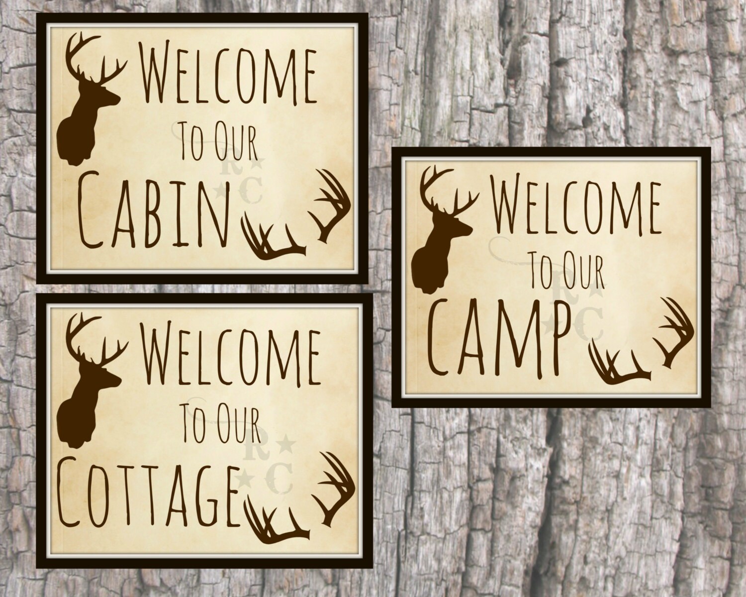 Hunting Cottage decor Hunting Camp decor Hunting Wall art