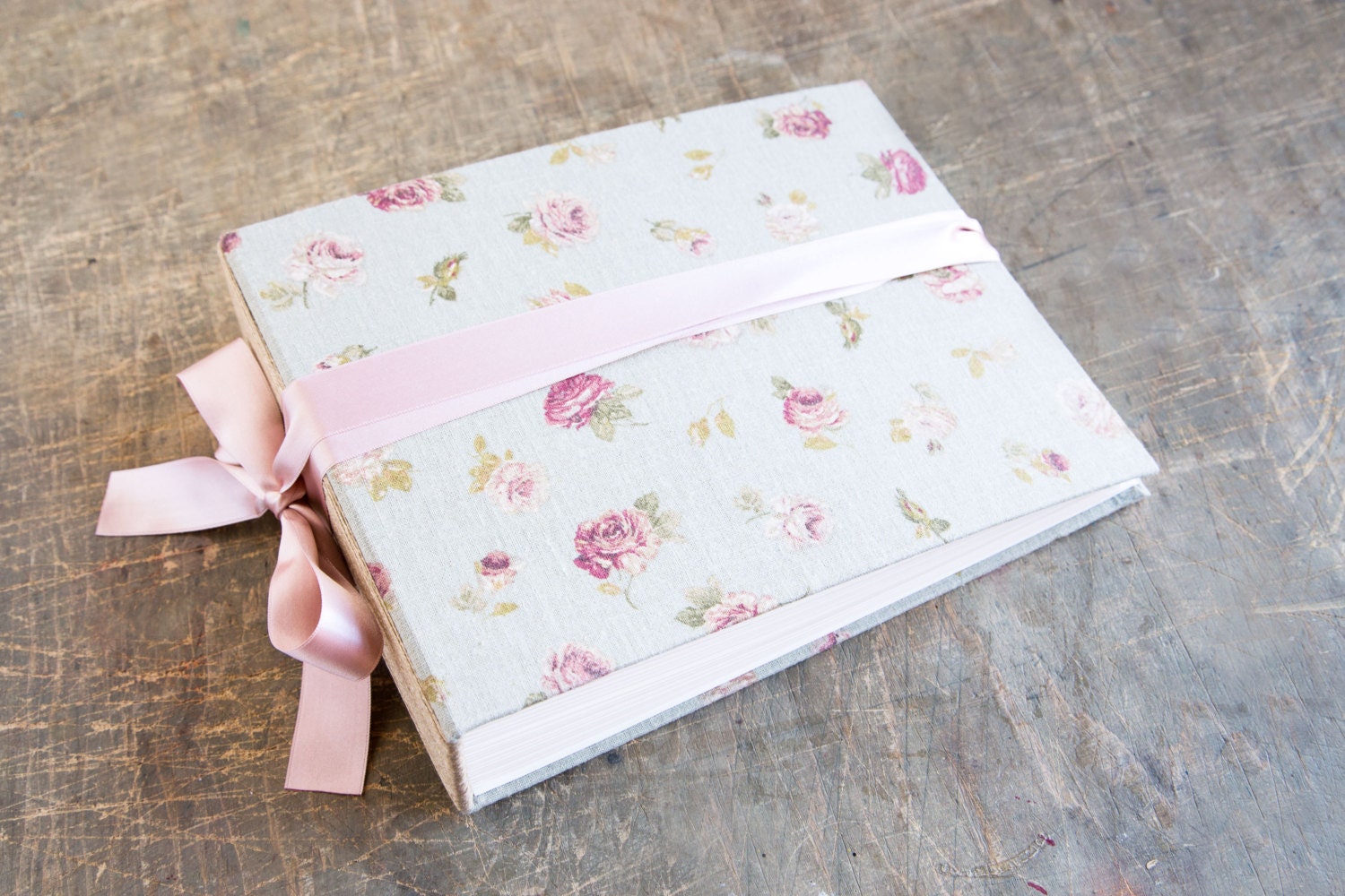 Extra Large Scrapbook Album Baby Photo Book Rustic Wedding