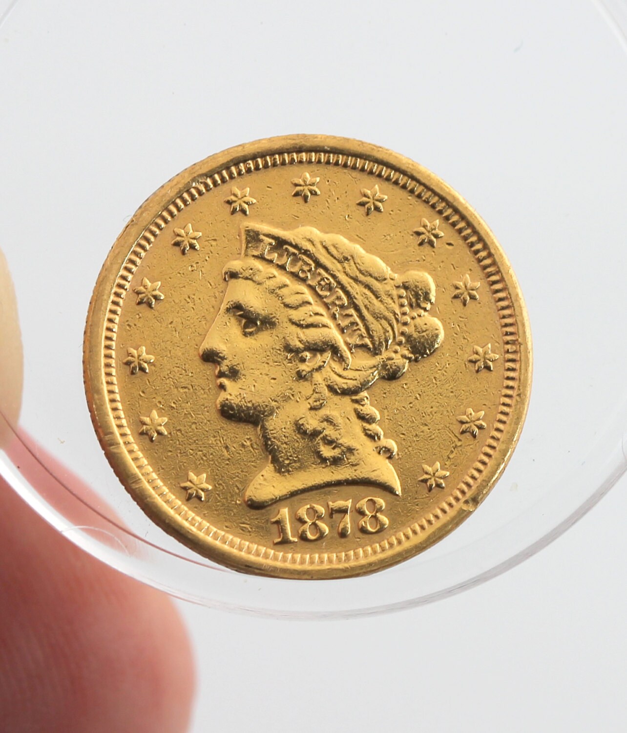 1878 S Liberty Head Quarter Eagle 2.50 Dollar USA Gold by TBGoods