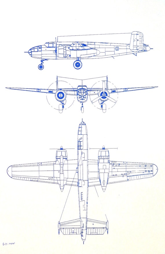 WW2 Bomber Blueprint