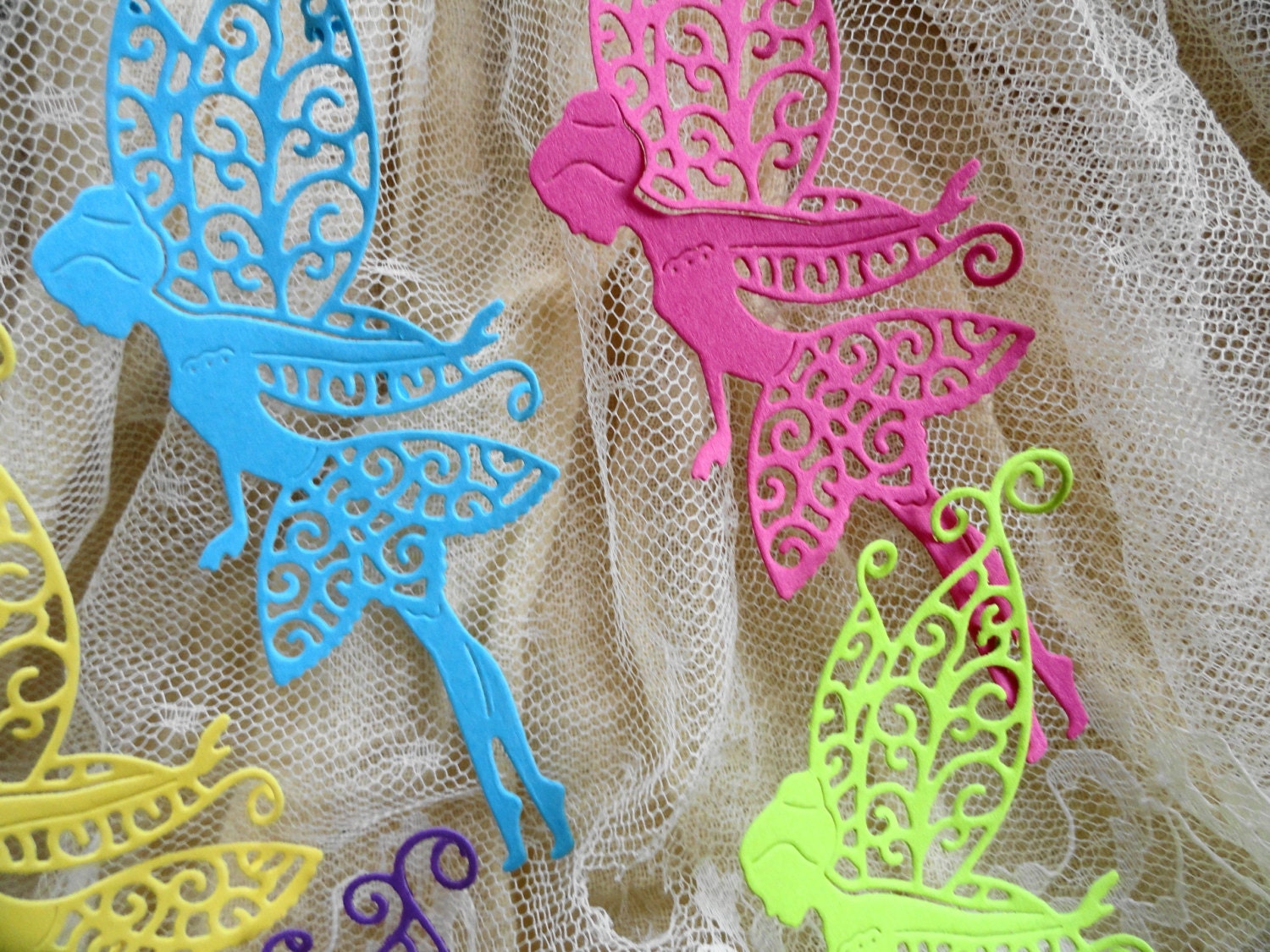Tattered Lace Fairy Die Cuts Set of 8 from on Etsy Studio