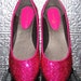 pink rhinestone flats