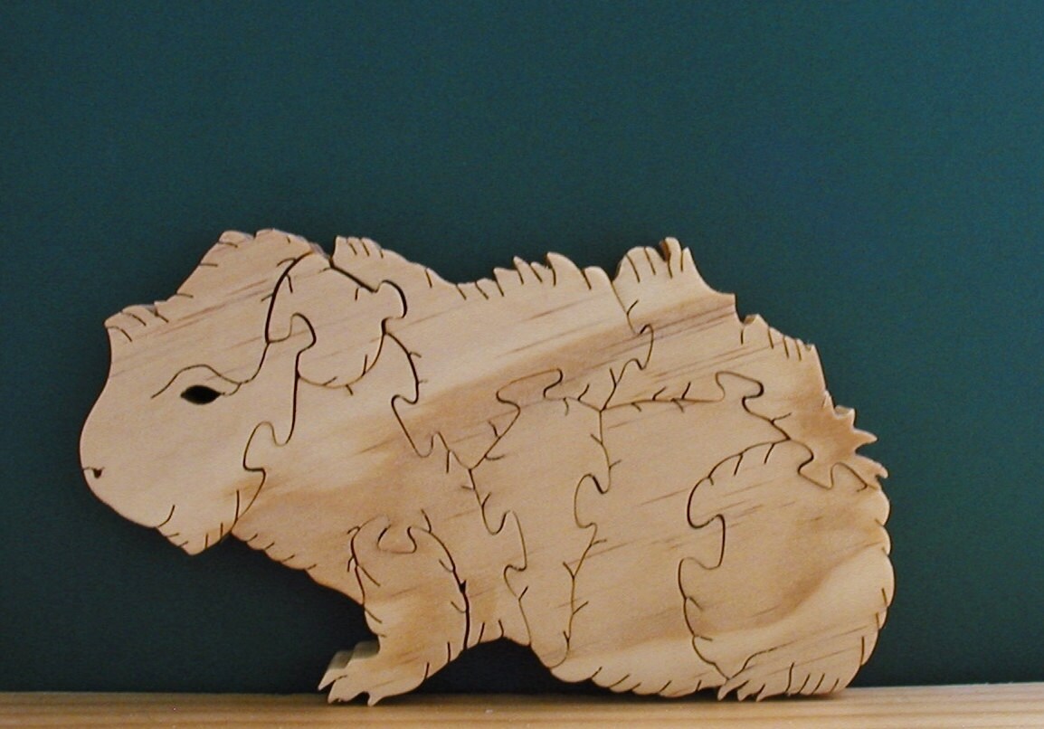 Guinea Pig Wood Puzzle Cut On Scroll Saw