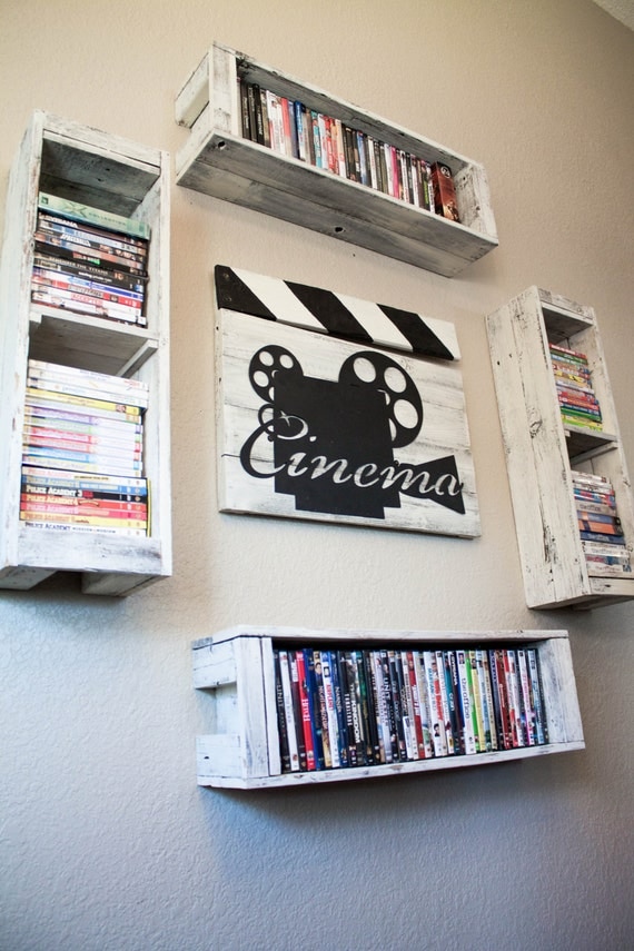 Items similar to Cinema Clapperboard decor from reclaimed wood with