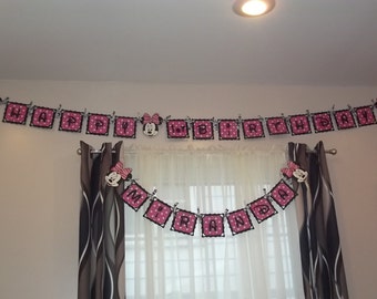 Minnie Happy Birthday Banner