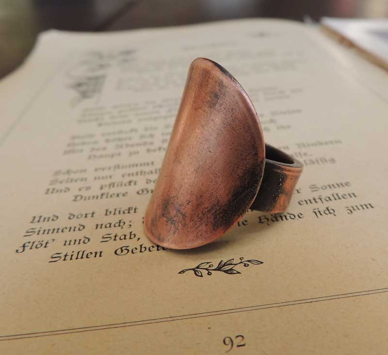 statement ring copper ring Great gift handmade hammered