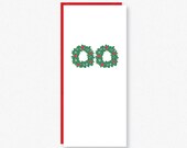 Funny Christmas Card - Letterpress Christmas Card - Letterpress Holiday Card - Wreath Holiday Card - Funny Holiday Card Il_170x135
