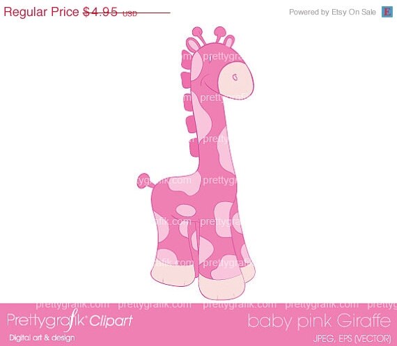 60% OFF SALE baby giraffe clipart commercial use, vector graphics, digital clip art, digital images - CL350 Il_570xn