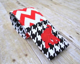 Alabama elephant houndstooth and chevron camera strap cover