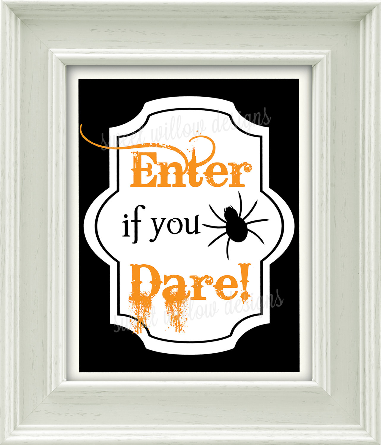 Enter if you dare Printable Halloween SignBy by