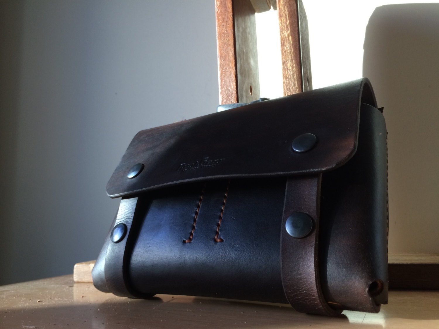 Leather pouch / Survival kit / Bushcraft / Molle BIG