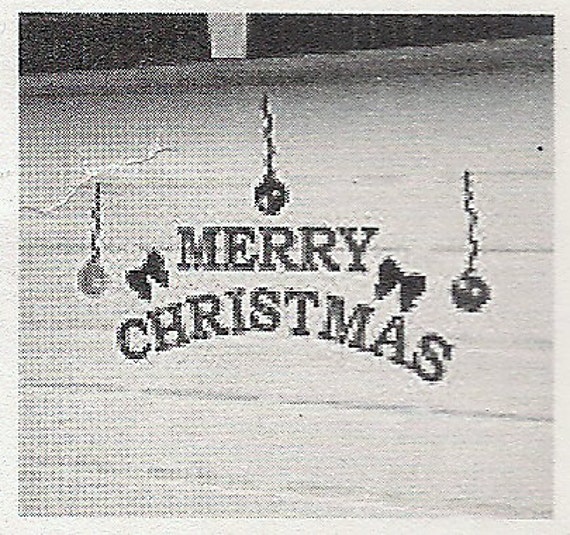 Letters Sign Merry Christmas for Metal Garage Door