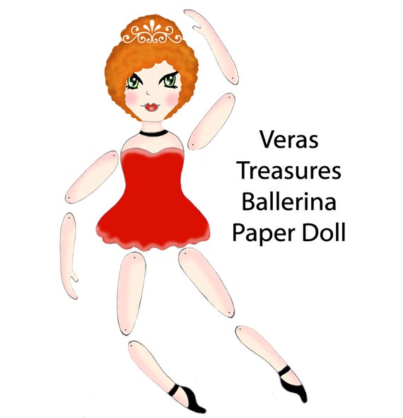 ballerina paper doll template