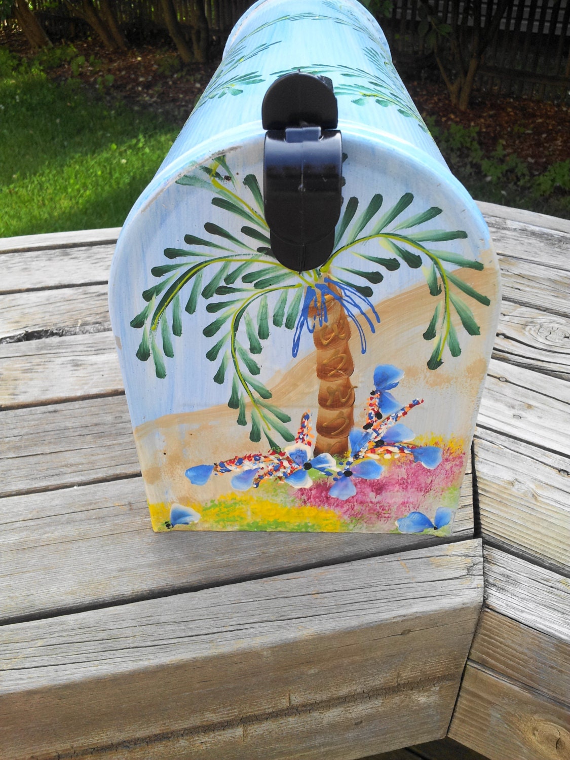 Hand Painted Mailbox Rural Style