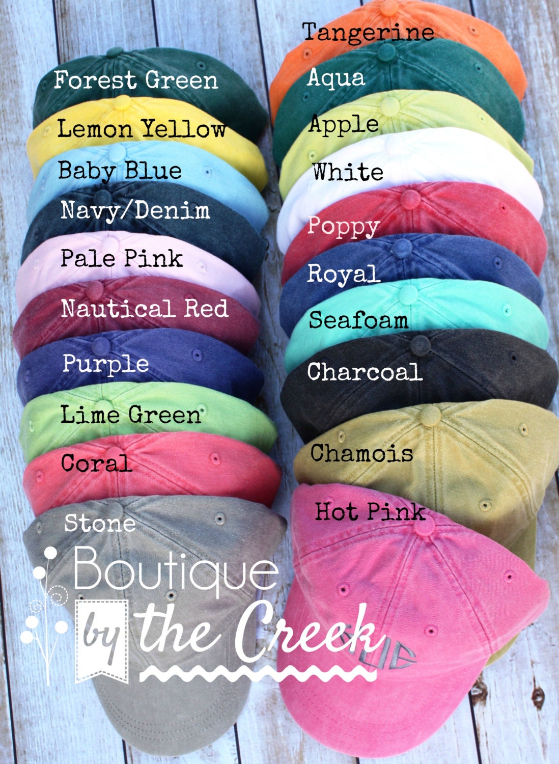 SALE Monogrammed Baseball Cap for Ladies Pigment Dyed