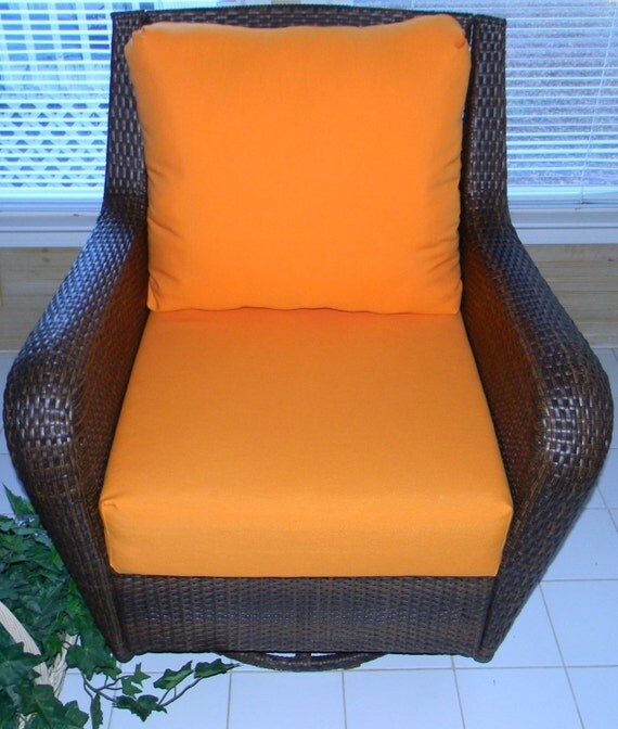 Tango Orange Cushion for Patio Outdoor Deep Seat Furniture