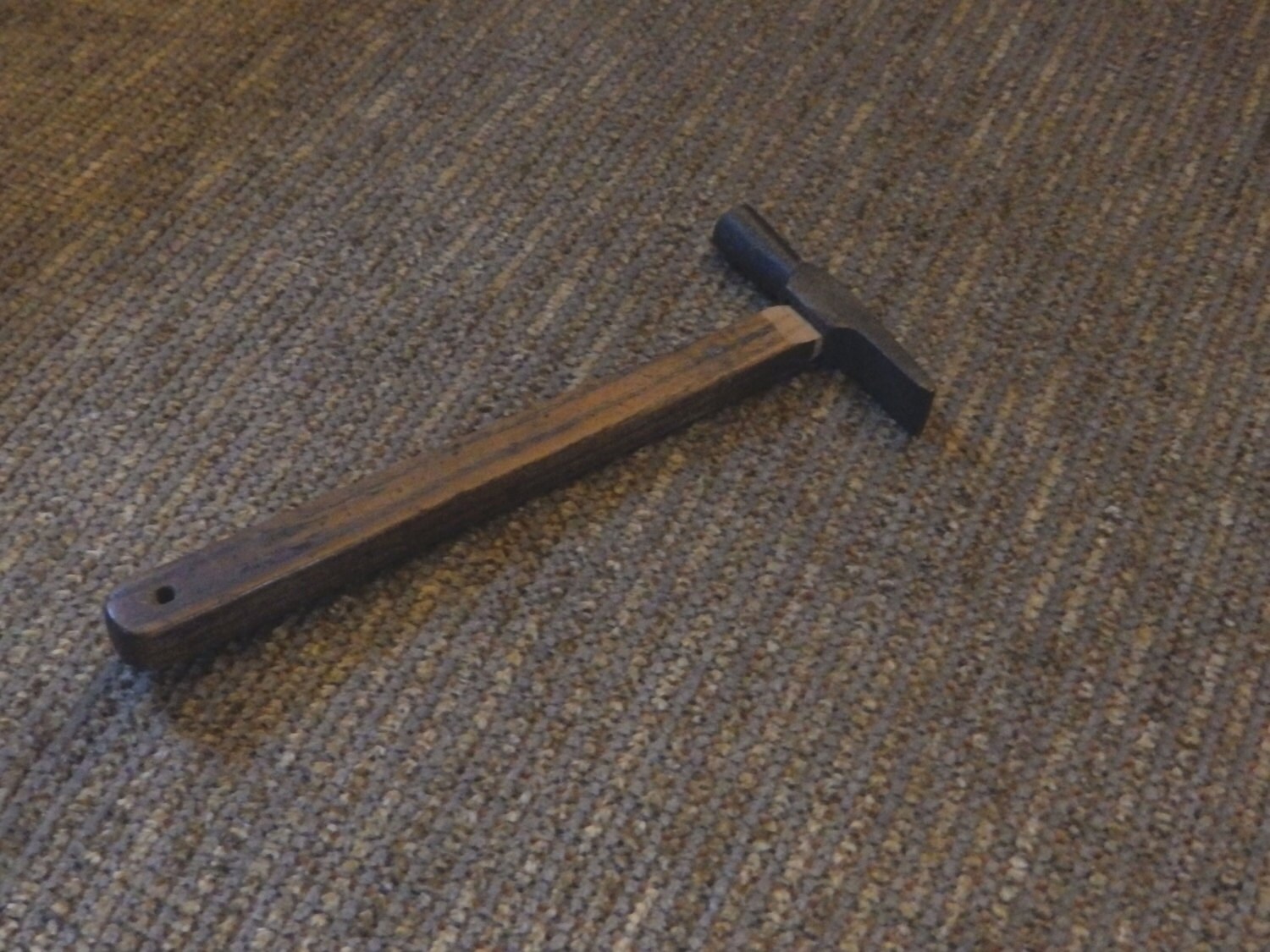 Vintage Small Tack Hammer Tiny Size with Cast Iron Head Rustic