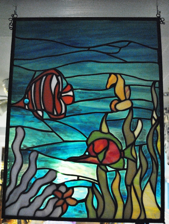 Underwater stained glass