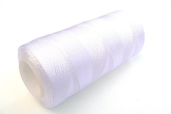 Nylon Crochet Thread Omega 300 yards WHITE No. 2