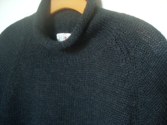 Vintage J Crew Roll Neck Sweater Gray XL