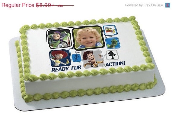 SUMMER SALE TOY Story 3-Ready For Action Edible Image Cake Topper Il_570xn