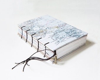 Travel Journal, Notebook, Sketchbook - World Traveller Map