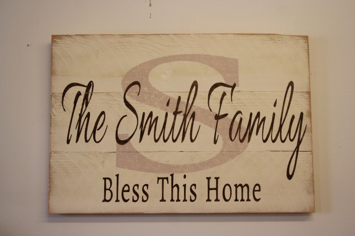 Custom Name Sign Personalized Name Sign Family Name Sign Bless