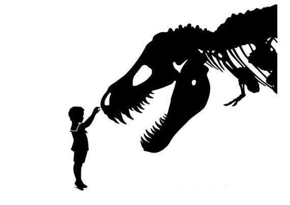 Download Silhouette Boy Dinosaur T-Rex pet tyrannosaurus rex skeleton