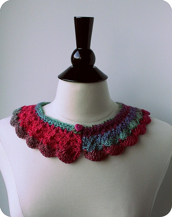 Ombre Crochet Peter Pan Collar