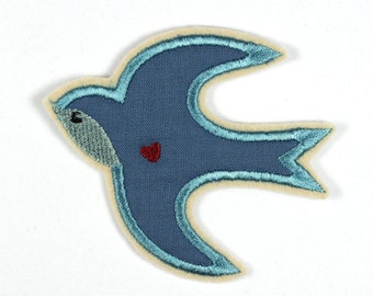 Patch bird Swallow Helene ca. 8 x 9cm