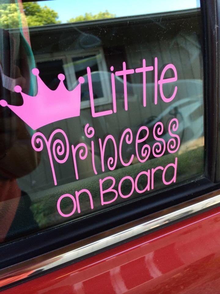 Download Little Princess on Board Baby Girl Car Decal On Board Car