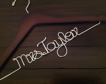SUPER SALE wedding hanger/Personalized Wedding Hanger/ Brides Hanger/ Bride/ Name Hanger/ Wedding Hanger