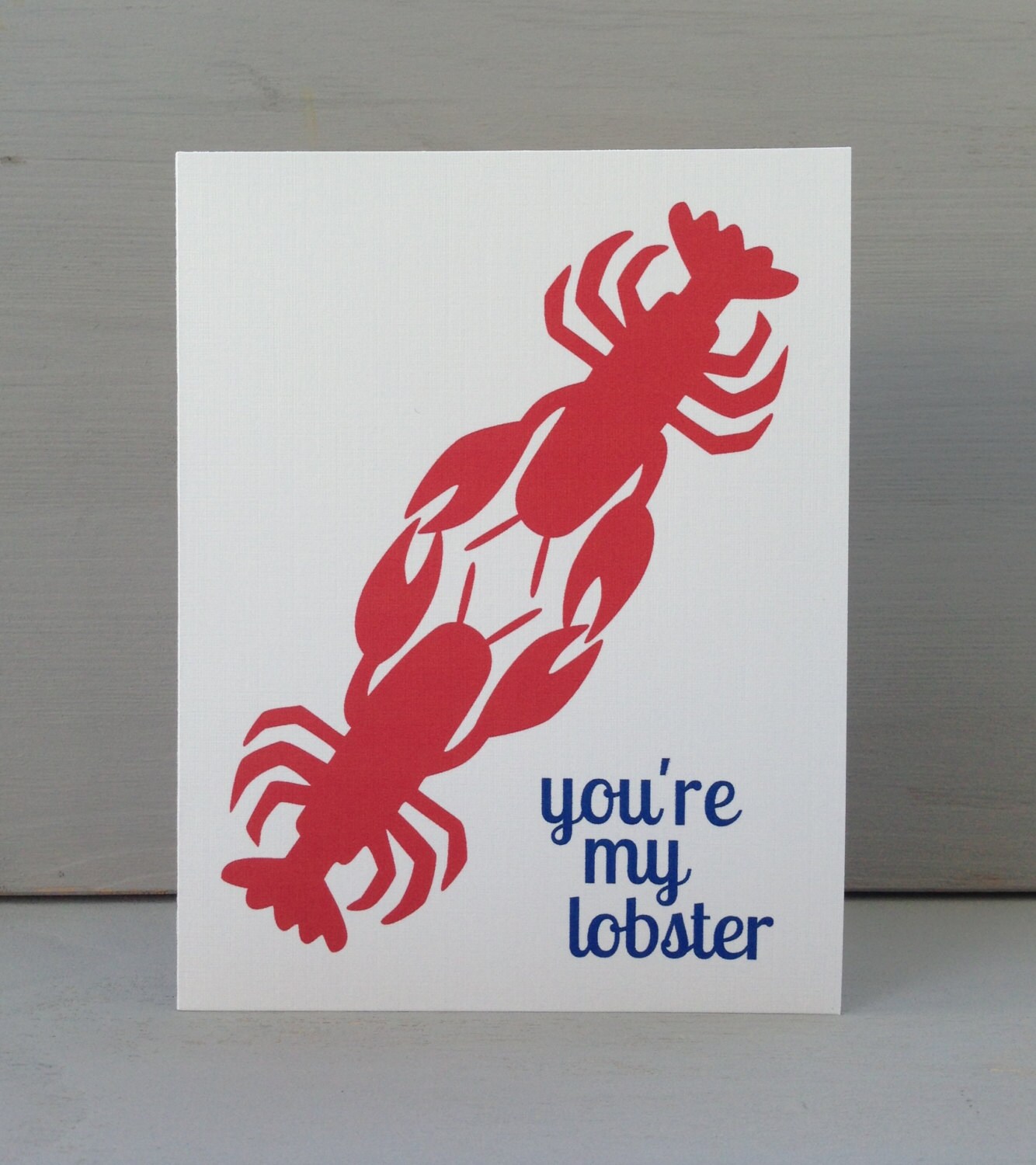 You're My Lobster Friends TV show romantic card by perksofaurora