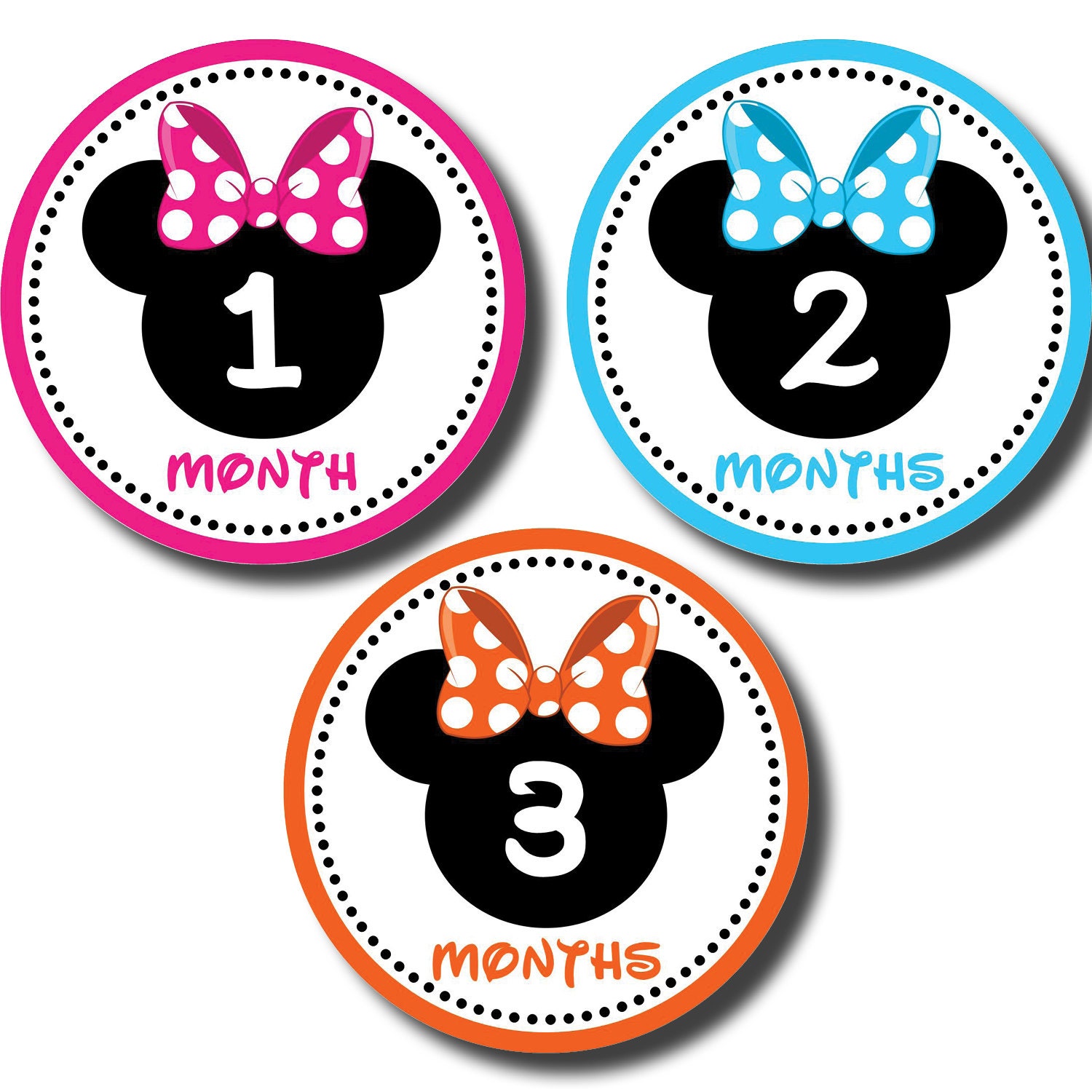 minnie mouse baby month stickers minnie mouse baby stickers