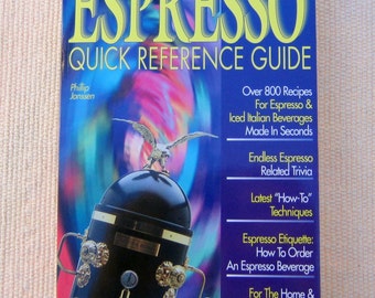 Espresso Guide Book, Espresso Quick Reference Guide, Recipes for Espresso & Iced Italian Beverages, espresso reference guide book