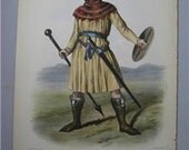 McIan Clans Scottish Highlands, MacIvor McIvor Folio Antique Print