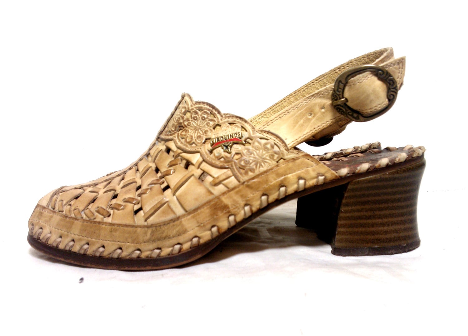 spanish leather heels