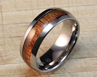 Popular items for koa wood ring on Etsy