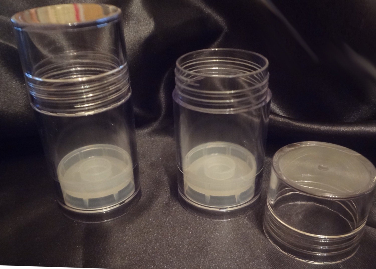 1 oz PushUp Lotion Bar Tubes Clear Cylinder Round Plastic